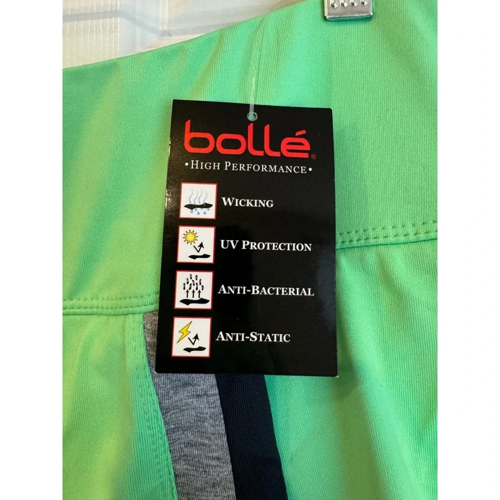 NEW Bolle‎ High Performance Tennis Skirt Skorts Neon Green Women's Size Large